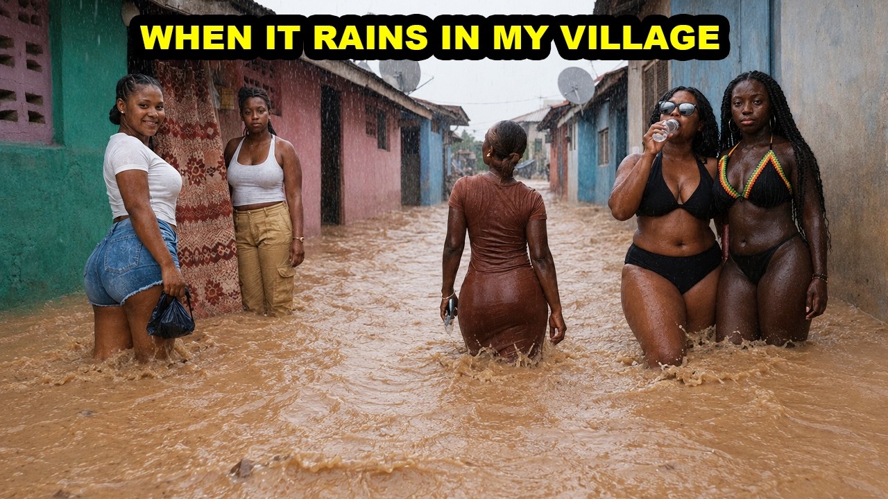 My Poor Village Community Got Flooded During a Heavy Downpour 🌧️ | Real Africa Village Life