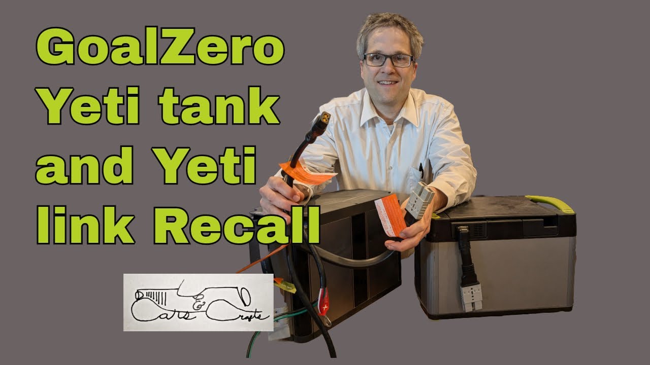 Goal zero Yeti tank cables and Yeti link Recall