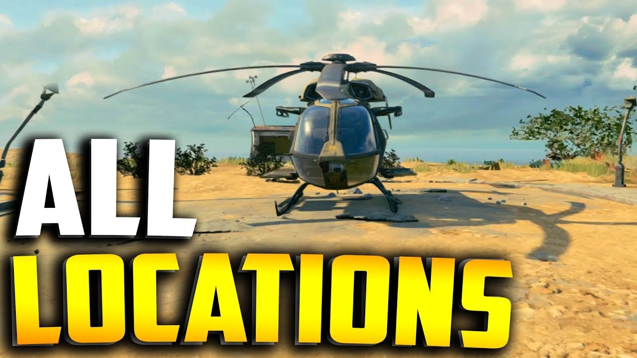 ALL HELICOPTER LOCATIONS IN BLACK OPS 4 BLACKOUT - Blackout Battle Royale Helicopter Spawn Locations