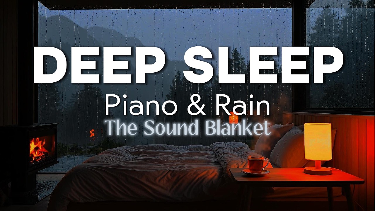 FALL ASLEEP IN 3 MINUTES 🌧️ Heavy Rain on Window & Relaxing Piano | Sleep Fast