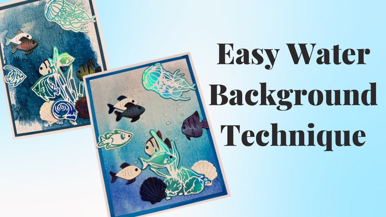 Easy Water Background Technique