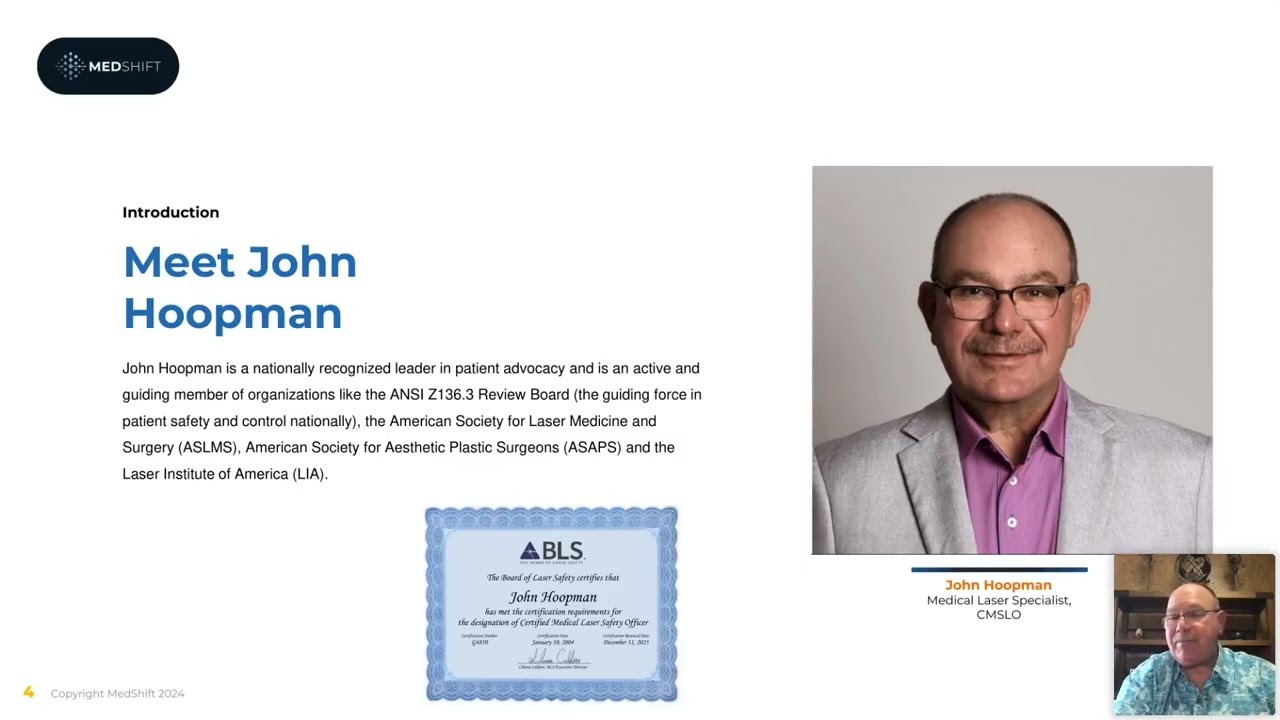 Make the Shift: Laser Safety with John Hoopman, CMLSO