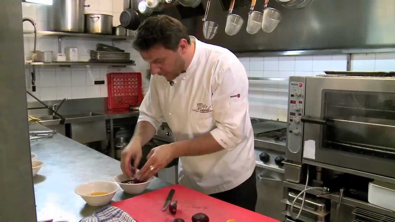 Manu Feildel prepares a goat's cheese and beetroot salad