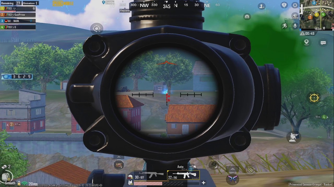 T93 team live Pubg mobile