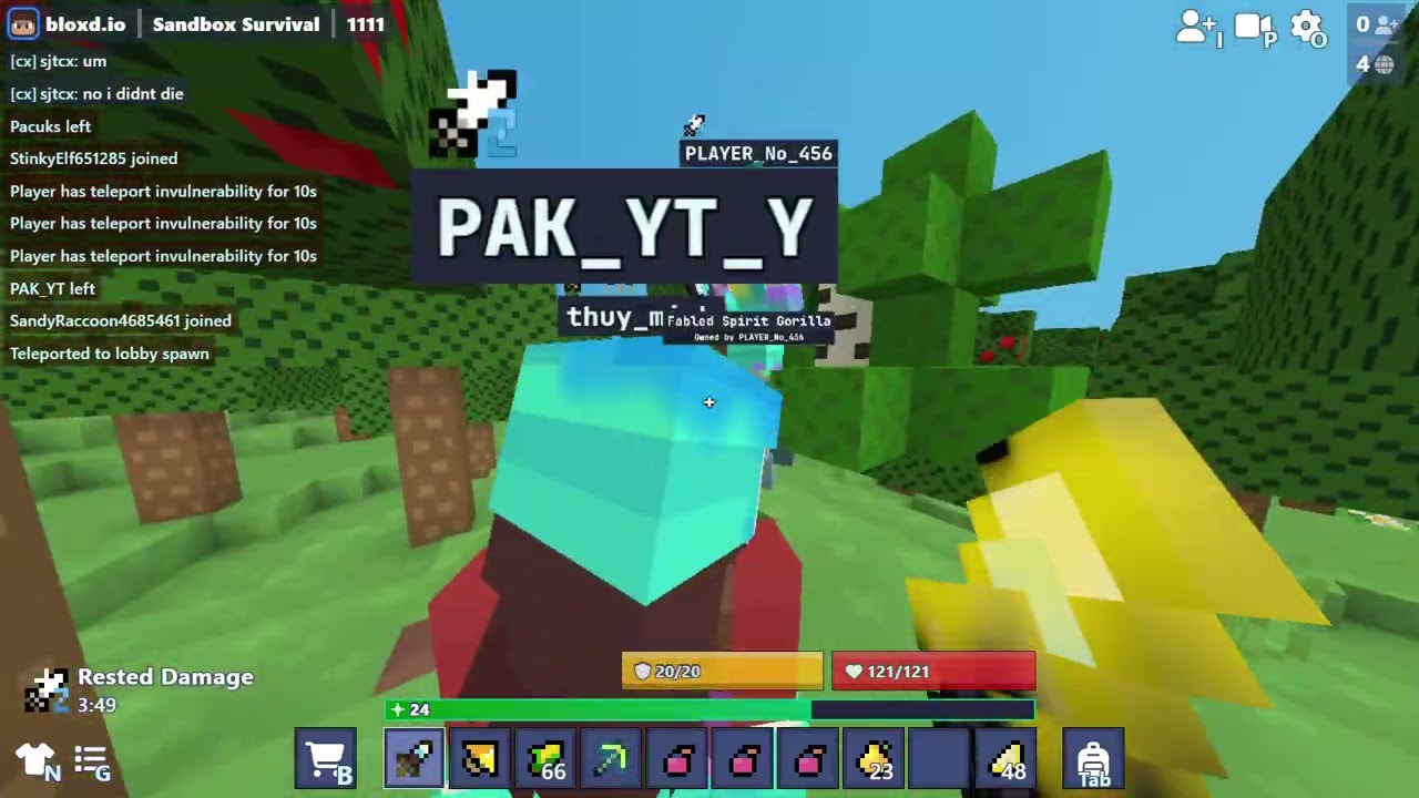 I play lobby 1111 in hole pvp