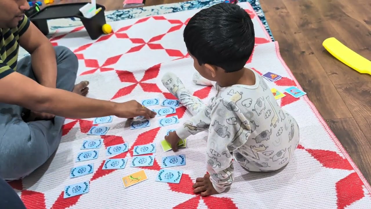 4 year old indoor activity # memory card  game 