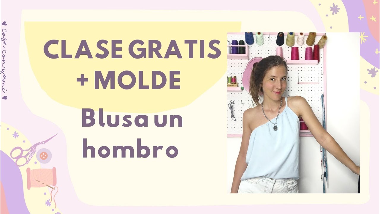 COSE TU BLUSA UN HOMBRO. PATRÓN MÁS COSTURA GRATIS