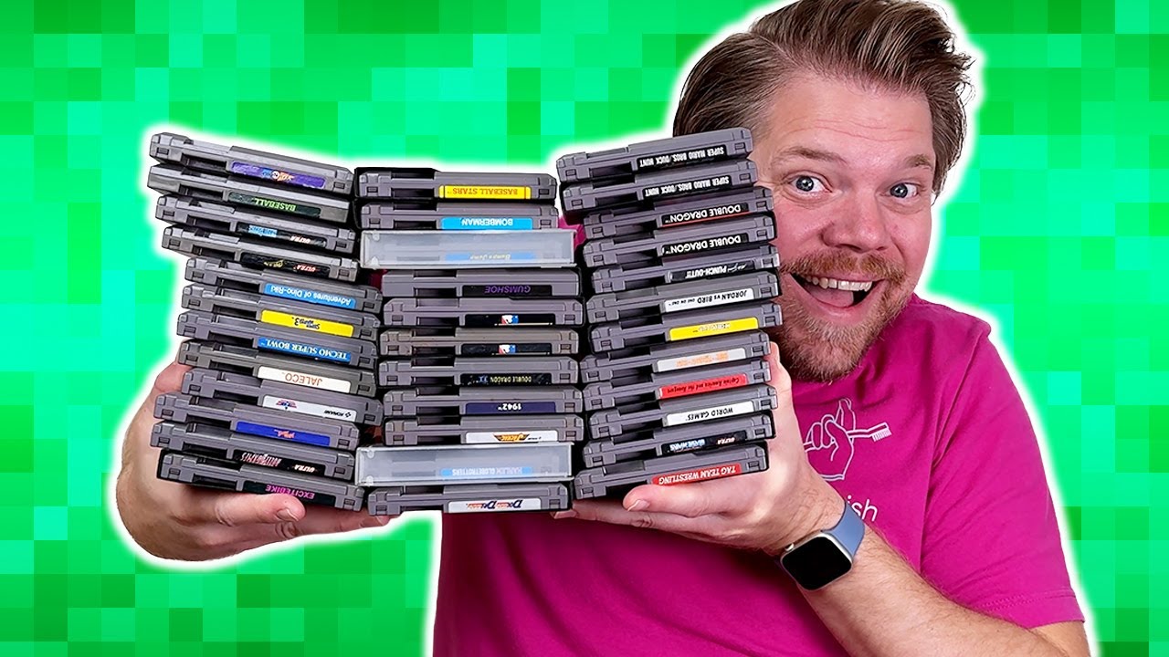 Cleaning a PILE of NES Games - How Many Will Work?