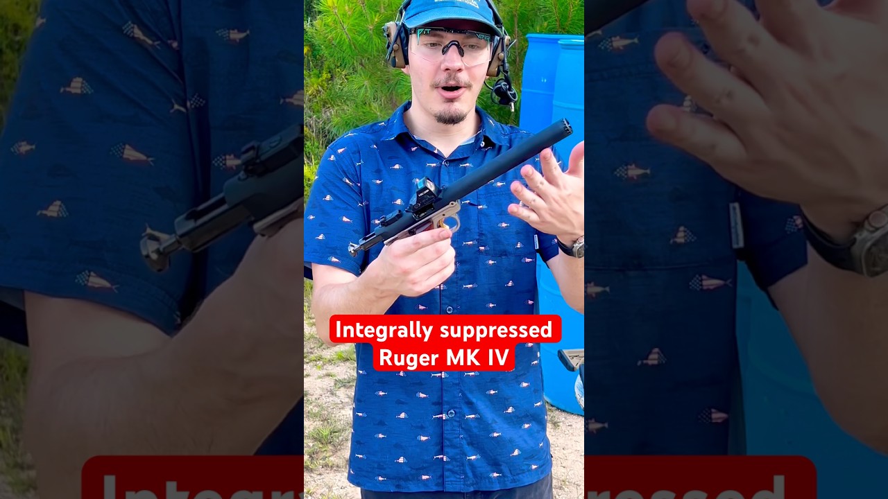 Ruger MK IV integrally suppressed #shorts