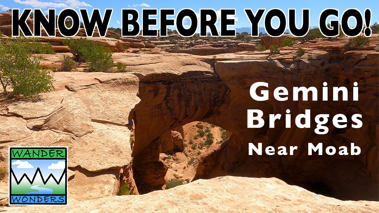 Utah Adventure? Drive to Gemini Bridges Near Moab.
