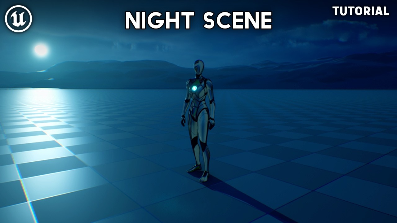 Как создать простую ночную сцену в Unreal Engine 5