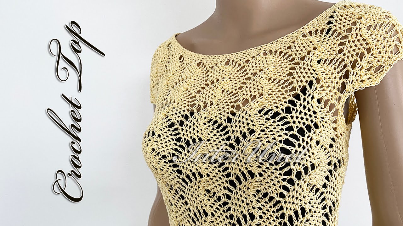Lace summer blouse crochet tutorial