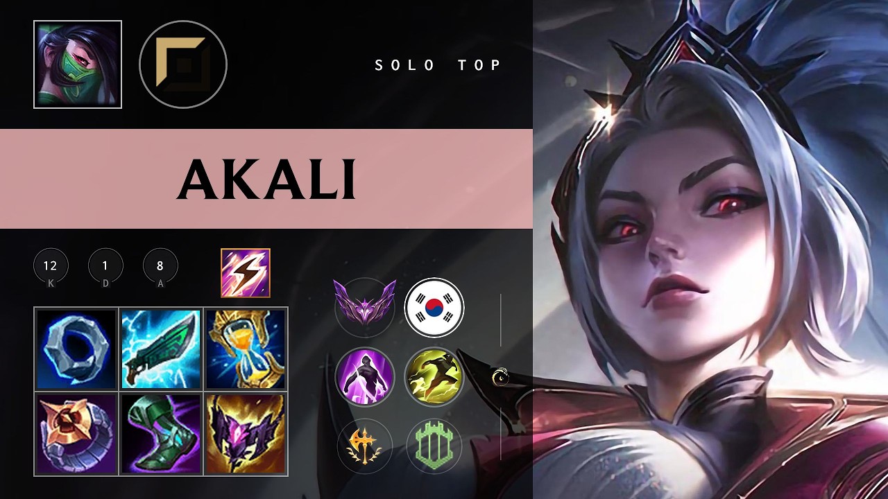 Akali Top vs Sion - KR Master Patch 26.09