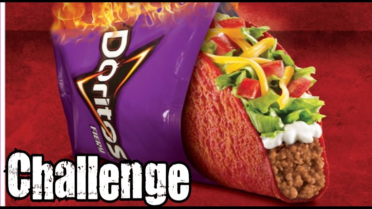 Taco Bell Fiery Doritos Tacos Challenge