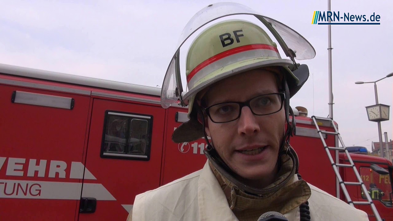 Mannheim Brand Hochhaus Neckarpromenade