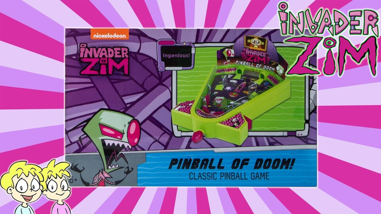Nickelodeon Invader Zim Pinball of Doom! - Classic Pinball Game - Unboxing 