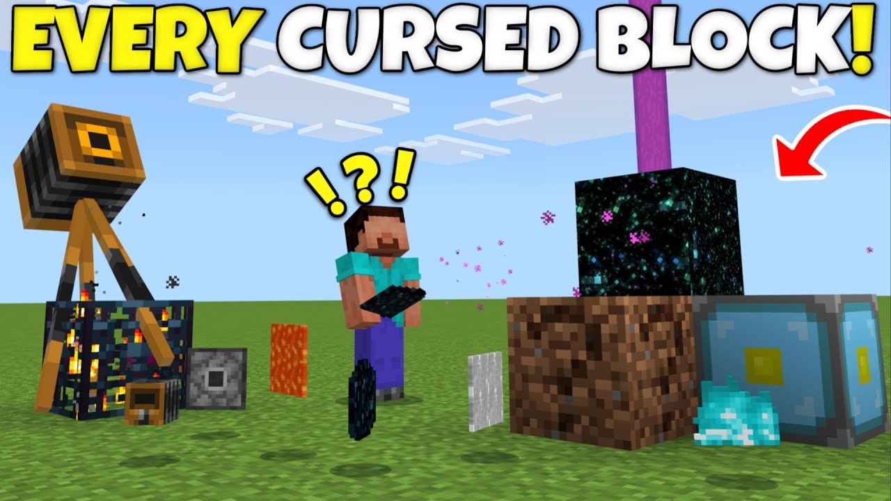 I Collected Every CURSED BLOCK In Vanilla Minecraft! (Bedrock Edition)