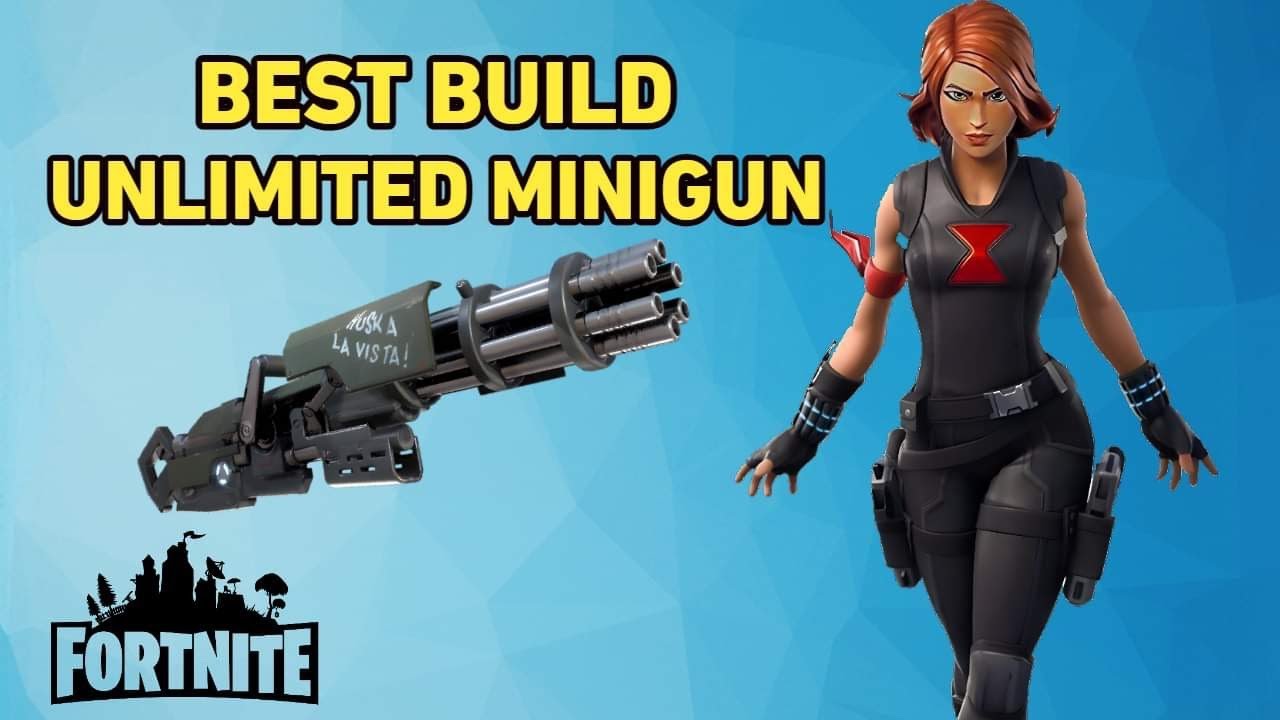 Fortnite Save the World Best Goin Commando Build Unlimited Minigun