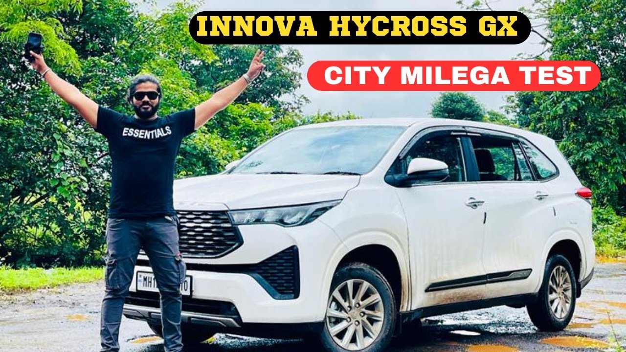 SHOCKING CITY MILEAGE FROM INNOVA HYCROSS GX PETROL