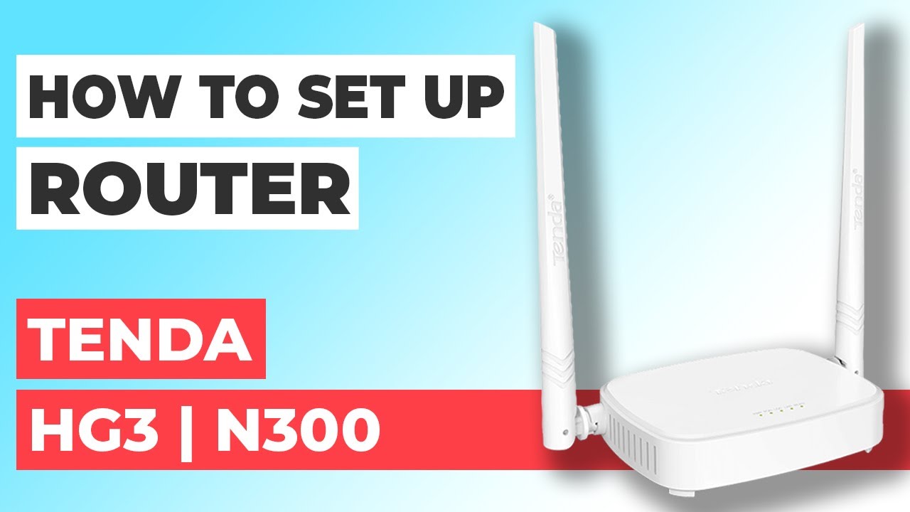 ✅ Jak skonfigurować router TENDA HG3 | Jak skonfigurować router WiFi TENDA N300 HG3