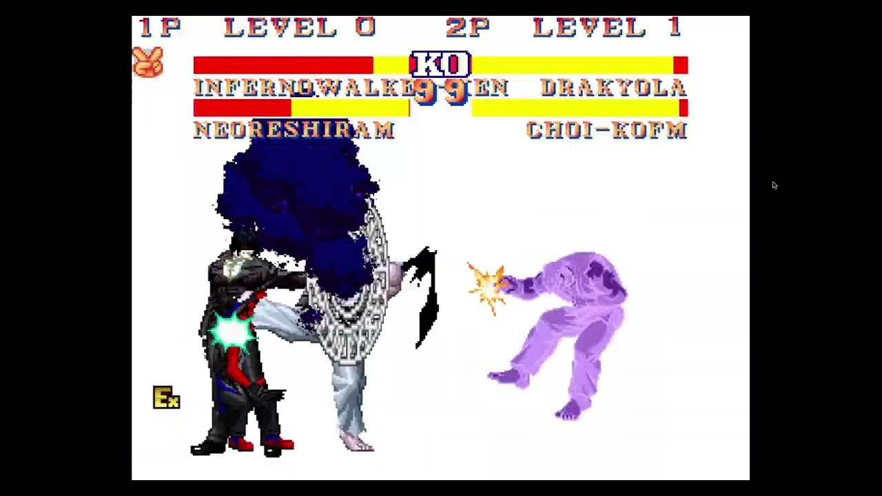 best MUGEN fights inferno walker ken neo reshiram vs satanic choi drakyola