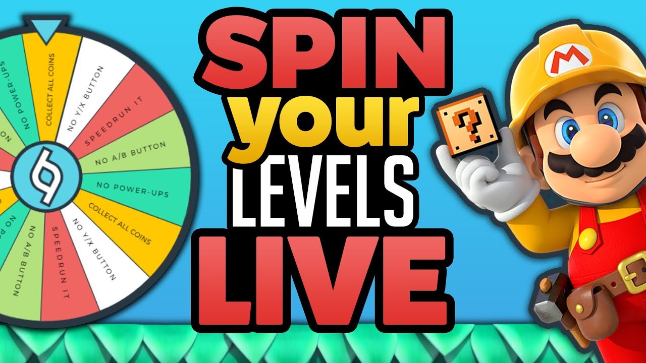 Super Mario Maker - SPIN Your Levels LIVE! [#1]