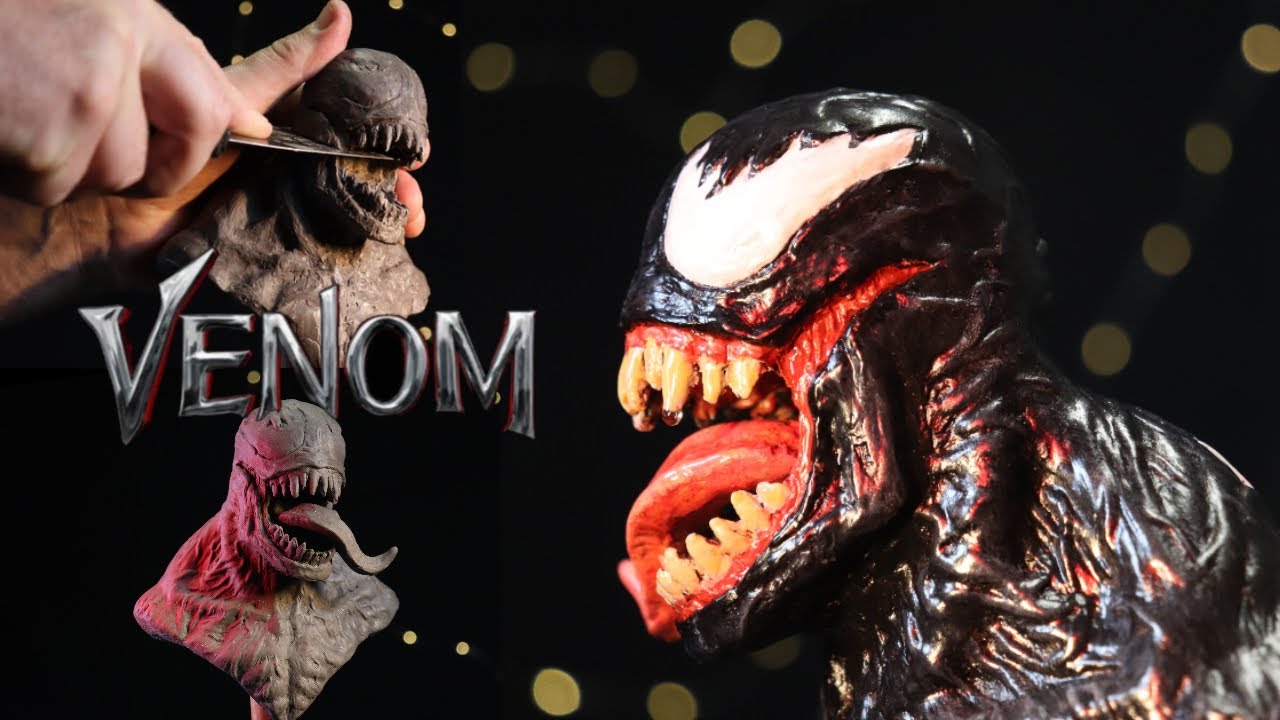 Venom sculpture Timelapse😲