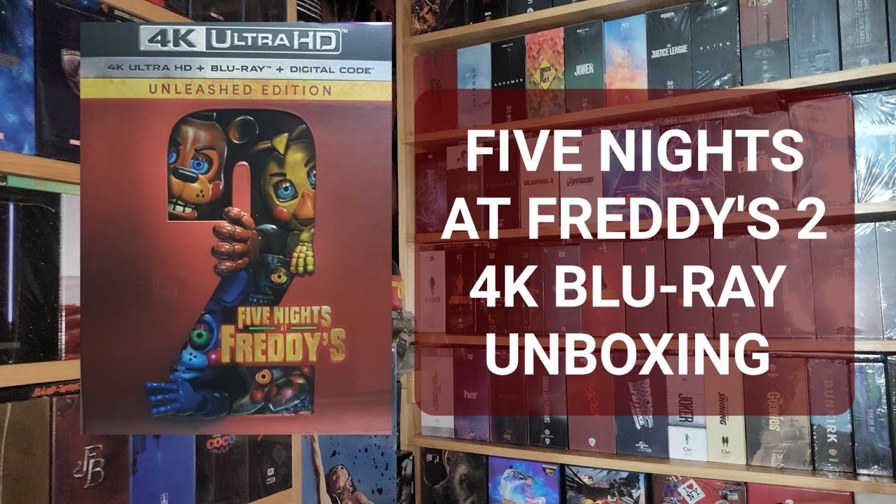 FIVE NIGHTS AT FREDDY'S  2 4K ULTRA HD BLU-RAY UNBOXING + MENU 