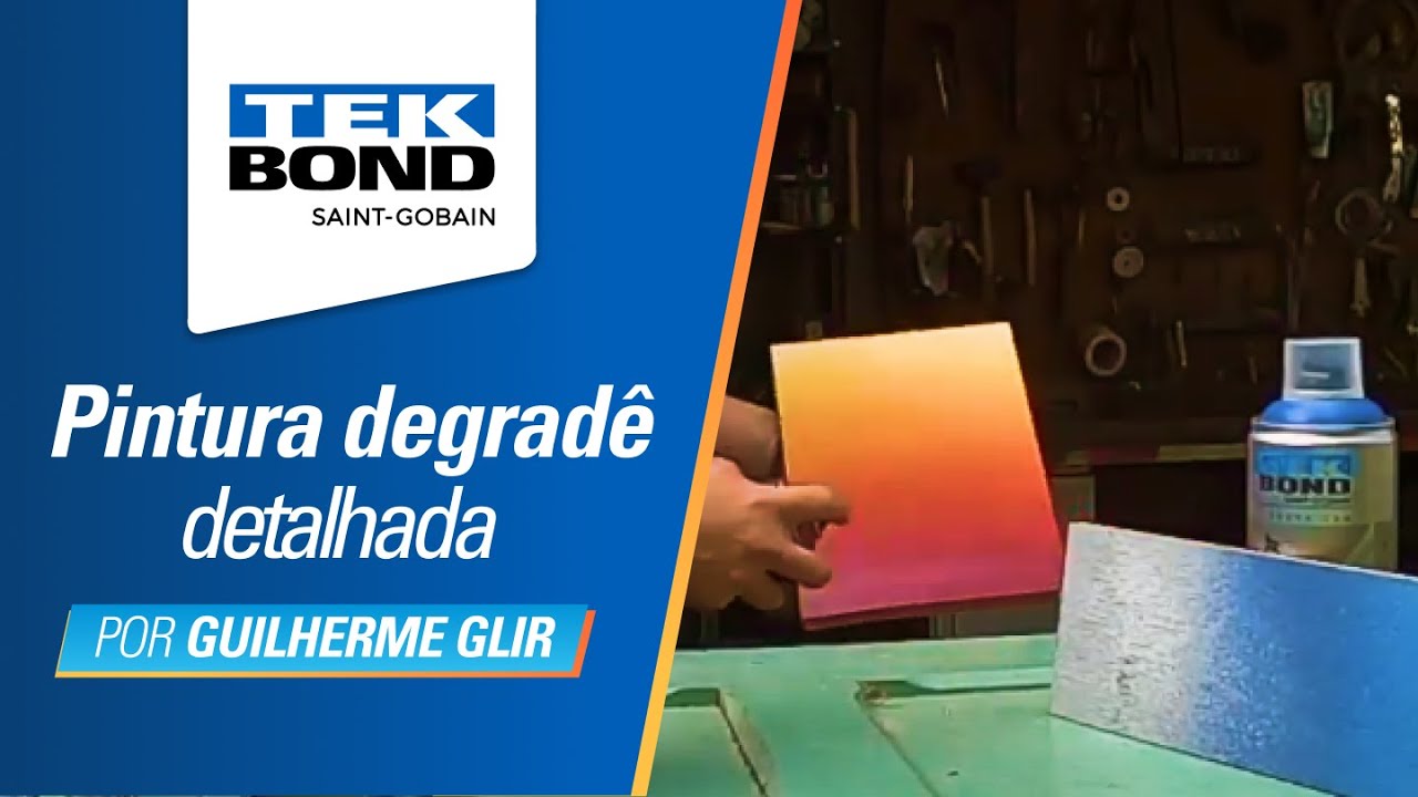 Pintura em degradê com tinta spray - Super Color Tekbond