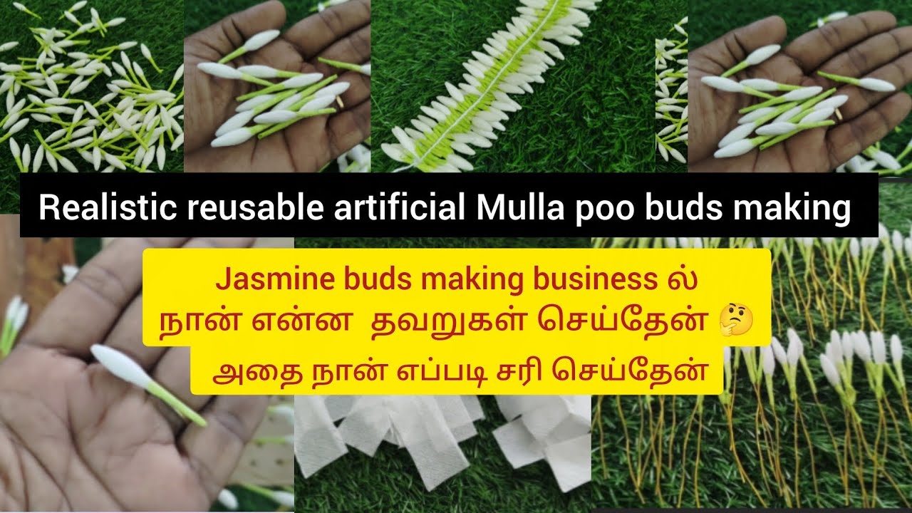 🥰Artificial MULLA POO buds making diy💕Realistic, Reusable and Waterproof🌺 