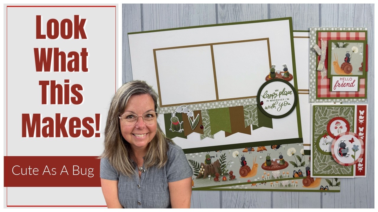 Милые открытки и макеты от Sweet As A Bug | Коллекция Stampin' Up!