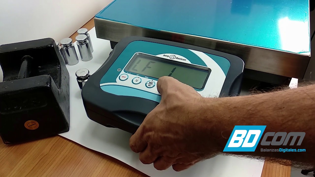 Calibración báscula visor Baxtran BR15