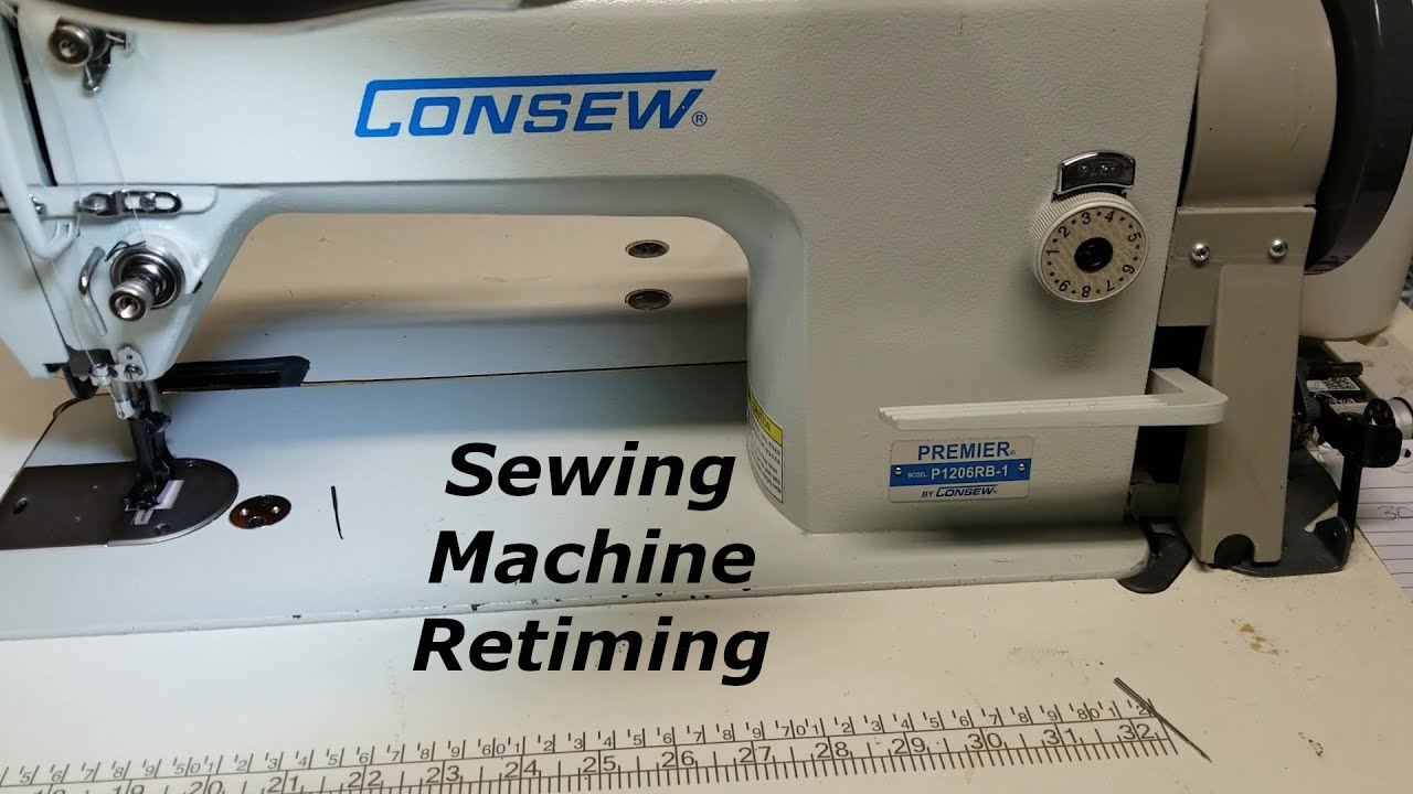 Sewing Machine Repair / Consew Machine needs the bobbin timing reset