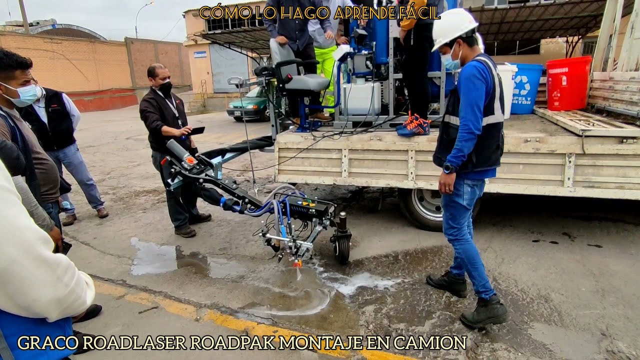 PINTA RAYAS GRACO ROADLASER MONTAJE EN CAMION