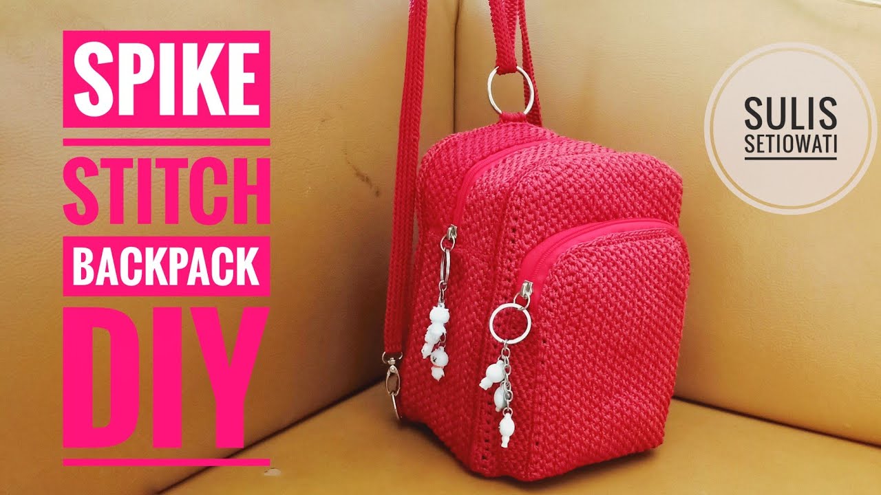 Crochet || spike stitch backpack