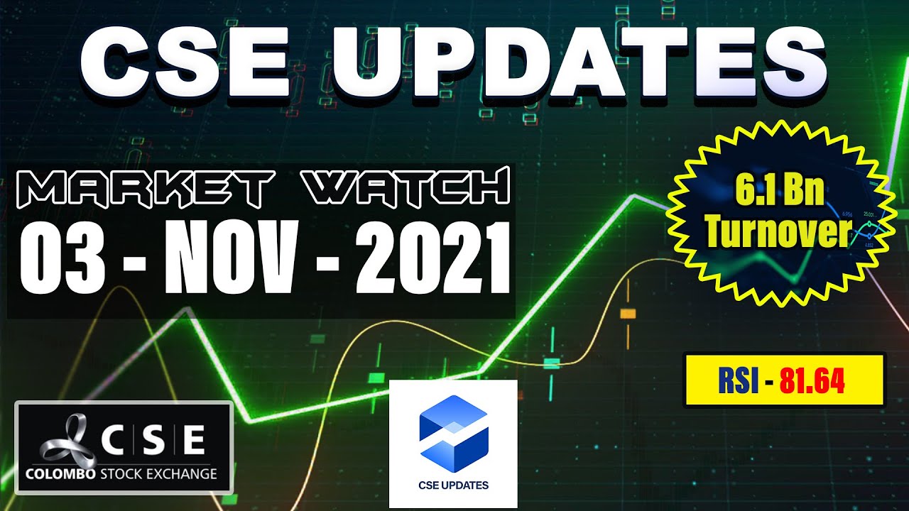 🇱🇰CSE Daily Market Watch 03_Nov_2021