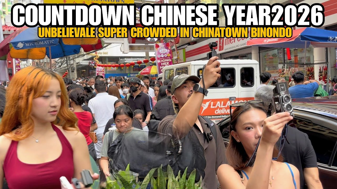 BINONDO CHINATOWN  COUNT DOWN TO CHINESE NEW YEAR 2026 | UNBELIEVABLE SUPER CROWDED WALK