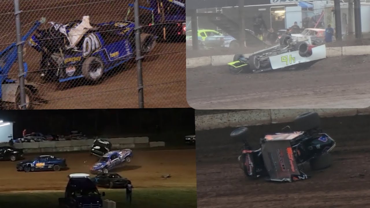 Wisconsin dirt track crash compilation (2025)