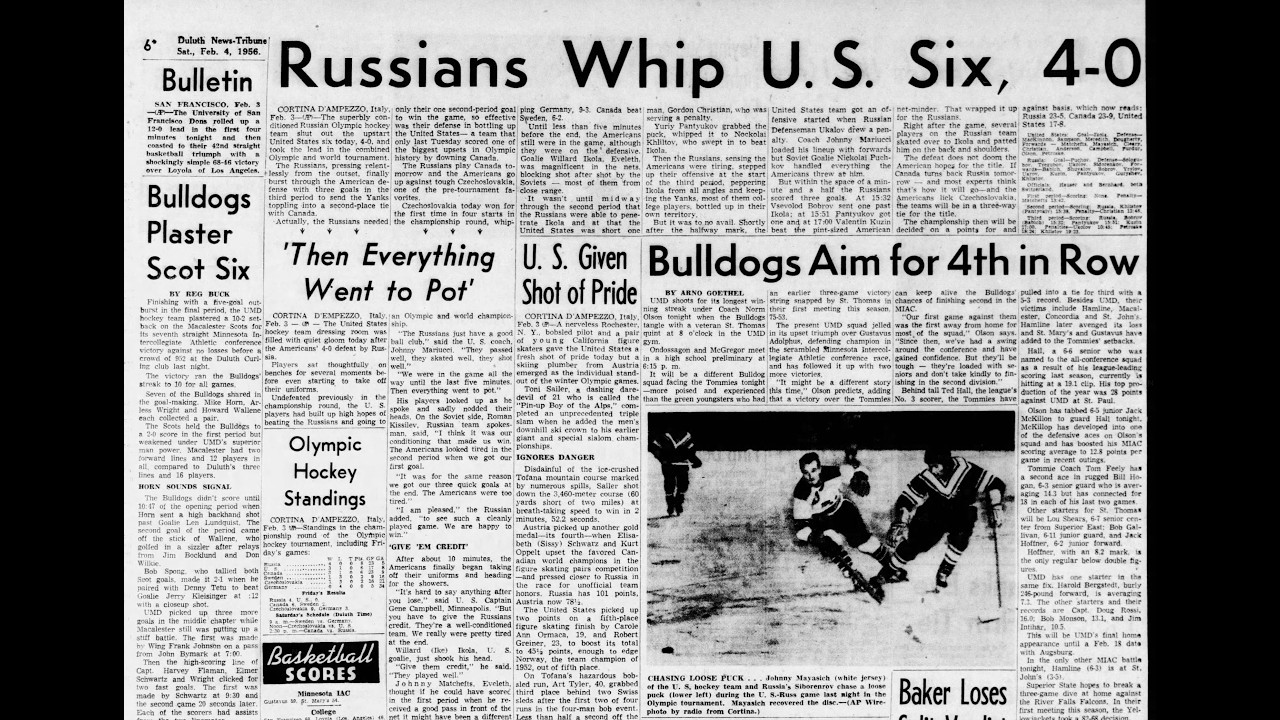 1956 Winter Olympics Hockey-USA vs. USSR (CBS Radio-Foster Hewitt)
