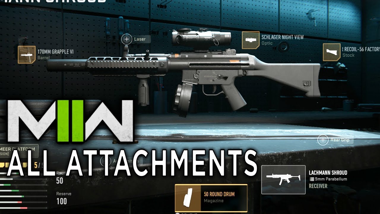 🔴 All Attachments MP5SD (ML Shroud) in Modern Warfare II Showcase