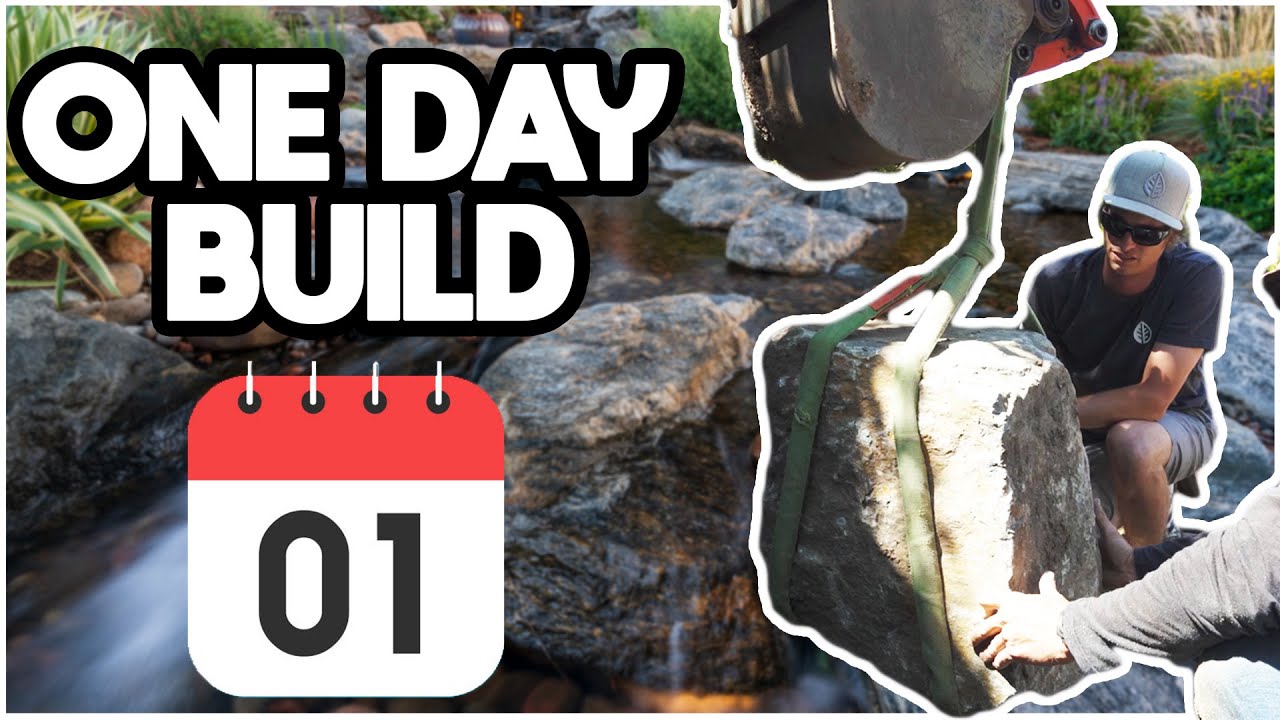 ONE DAY Pondless Waterfall Transformation!