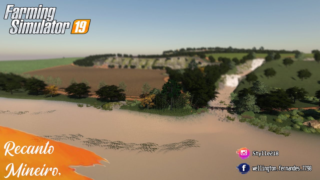 RECANTO MINEIRO, APRESENTANDO NOVO MAPA BR PARA FS19  | Farming Simulator 19 | Logitech g29
