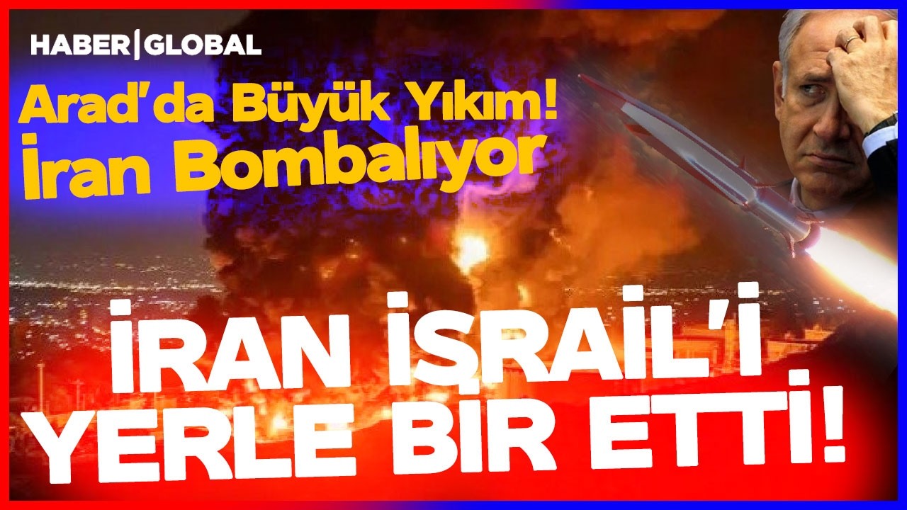 Demir Kubbe Yıkıldı! İran İsrail'i Bombalıyor! Haber Global Arad'da! &Ccedil;ok B&uuml;y&uuml;k Yıkım Var!