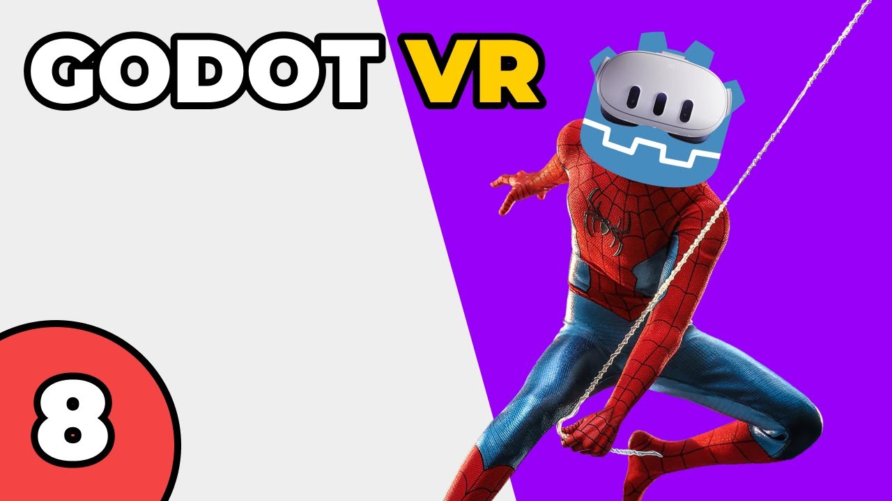 VR Grapple Hook in under 4 minutes - Build a VR Game in Godot #8