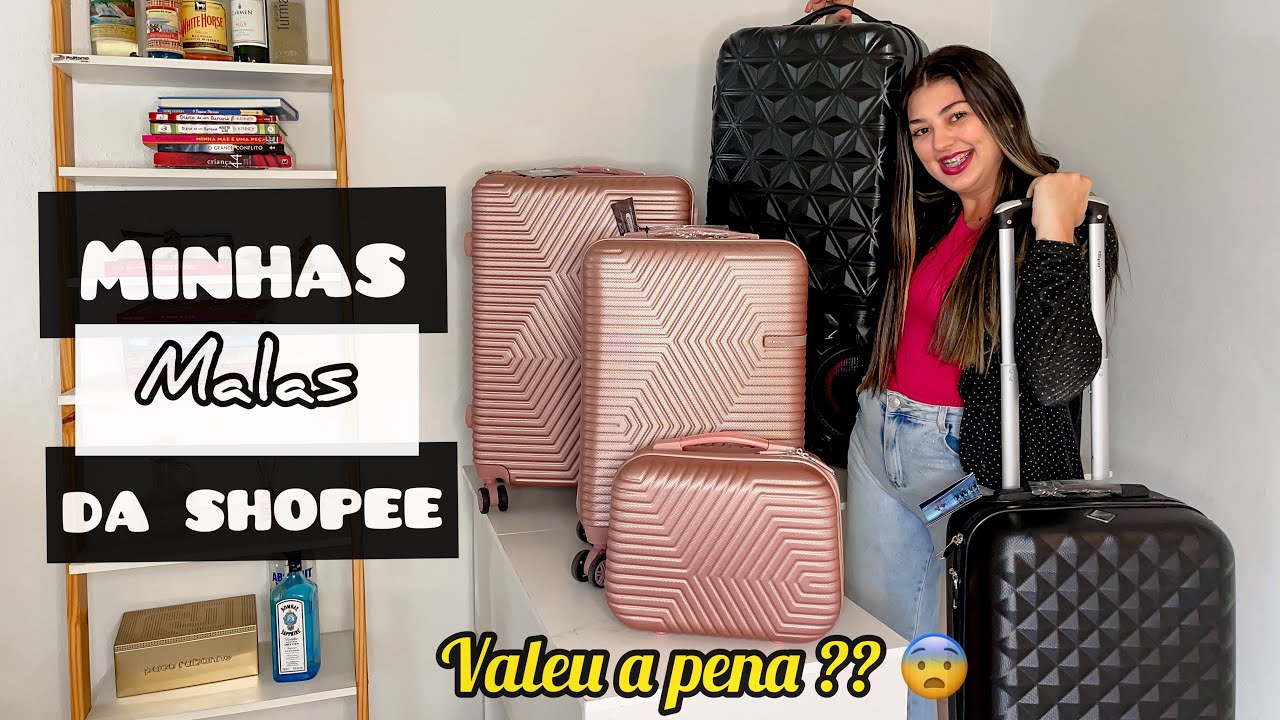 Comprei todas as minhas malas na shopee| barato? Valeu a pena ?