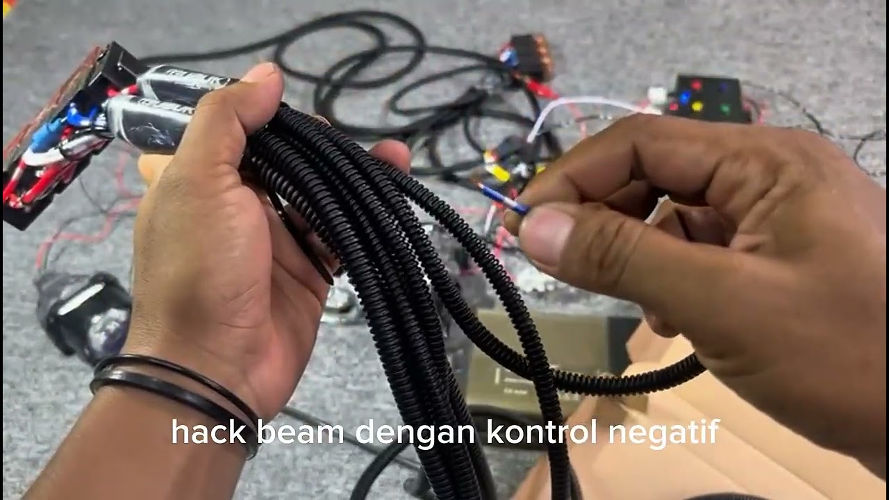 💡 RELAY SET BILED FOGLAMP - KONTROL KOMBINASI (Lowbeam Positif, Highbeam Negatif) 💡 