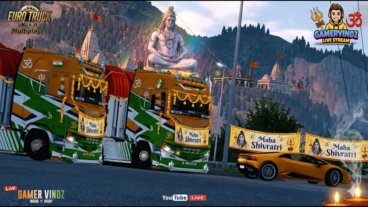 🔴LIVE🔴@gamervindz 🚛 INDIAN GROUP 🚛🚛 EURO TRUCK SIMULATOR 2🚛