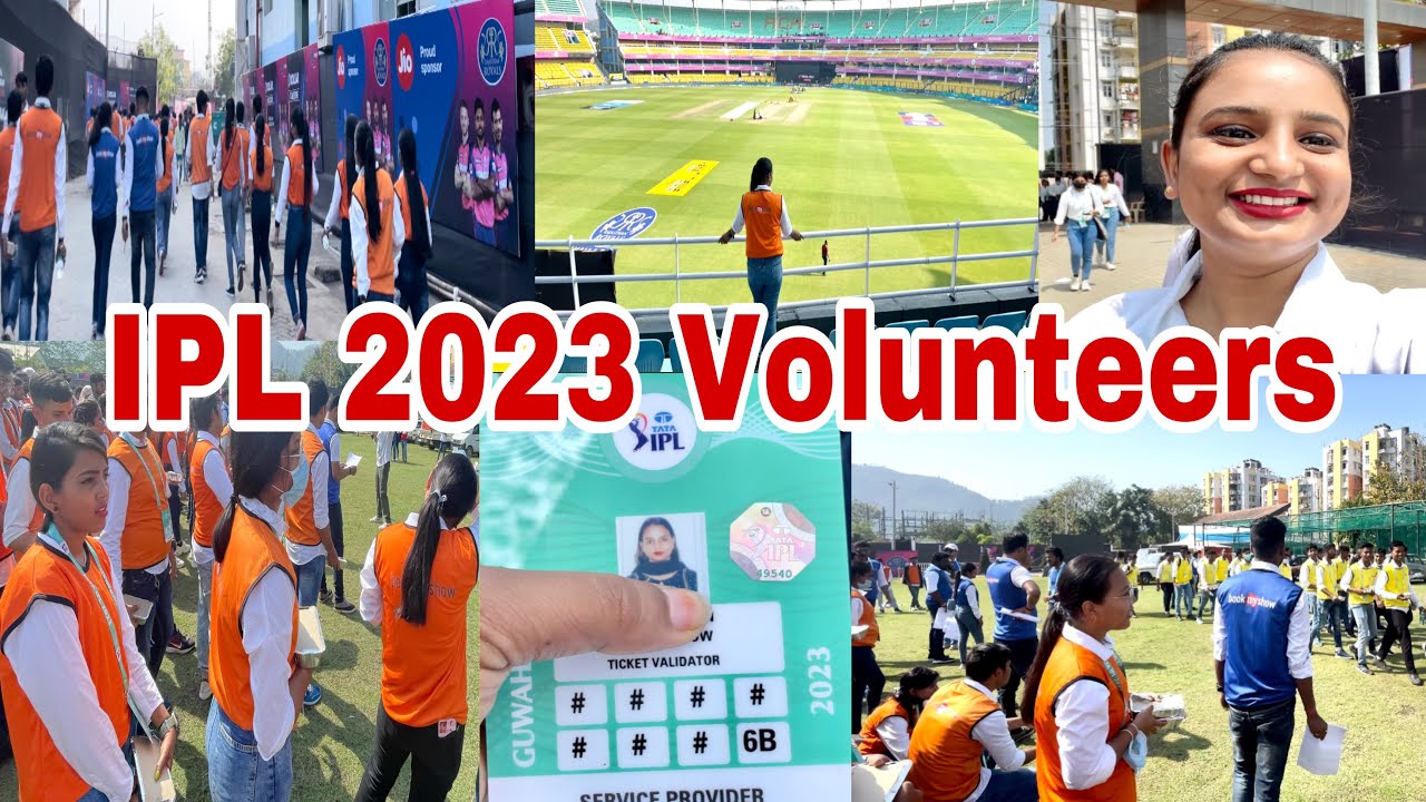 IPL 2023 Volunteers at Barsapara Stadium || worst experience 😰 /Guwahati IPL Match 2023 #ipl #assam