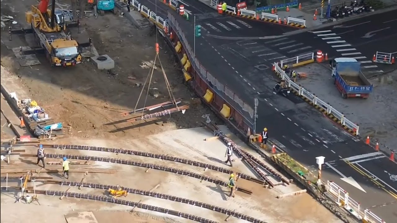 2026.03.02  淡江大橋工程 淡水端 各區最新進度概況 空拍直播