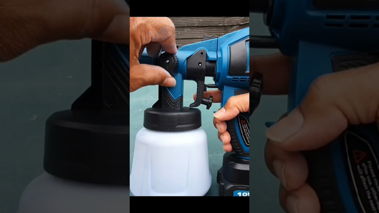 cordless paint spray gun #furniturepaint #spray #fence #diy